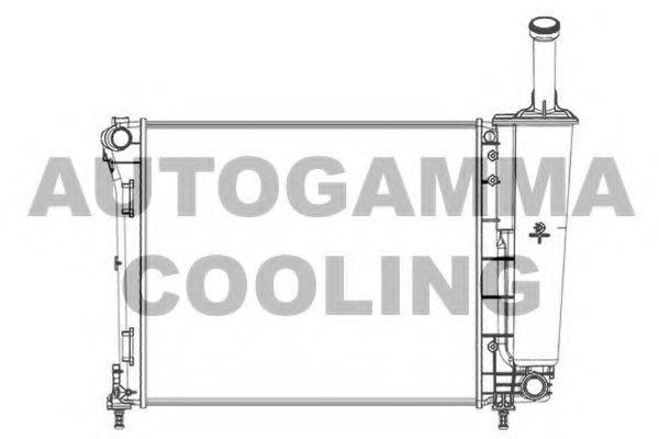 Радіатор, охолодження двигуна AUTOGAMMA 104618