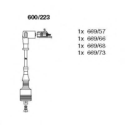 BREMI 600223 Комплект дротів запалення