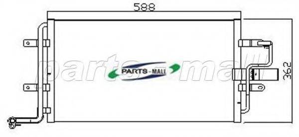 PARTS-MALL PXNCT002 Конденсатор, кондиціонер