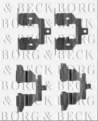 Комплектуючі, колодки дискового гальма BORG & BECK BBK1542
