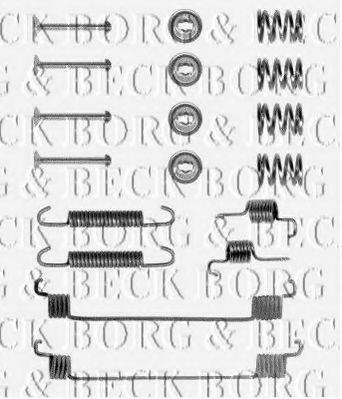 Комплектуючі, колодки дискового гальма BORG & BECK BBK6048
