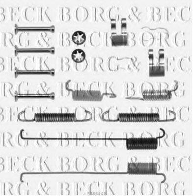 Комплектуючі, колодки дискового гальма BORG & BECK BBK6142