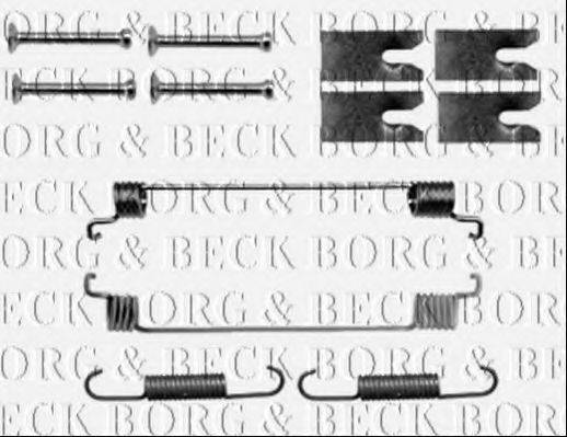 Комплектуючі, колодки дискового гальма BORG & BECK BBK6151