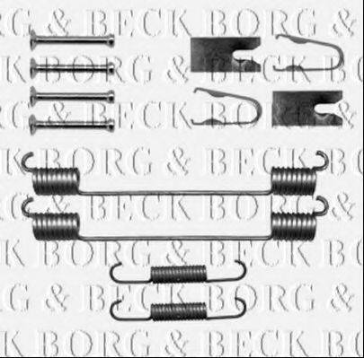 Комплектуючі, колодки дискового гальма BORG & BECK BBK6152