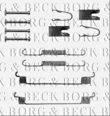 Комплектуючі, колодки дискового гальма BORG & BECK BBK6154