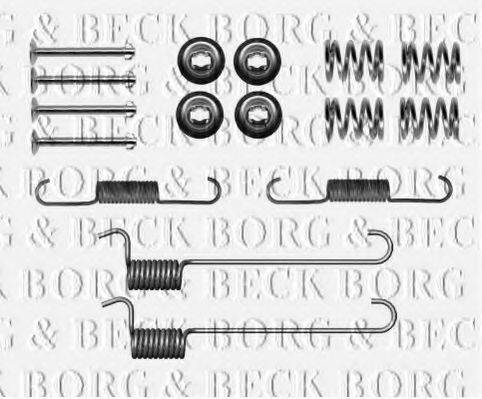 Комплектуючі, колодки дискового гальма BORG & BECK BBK6162