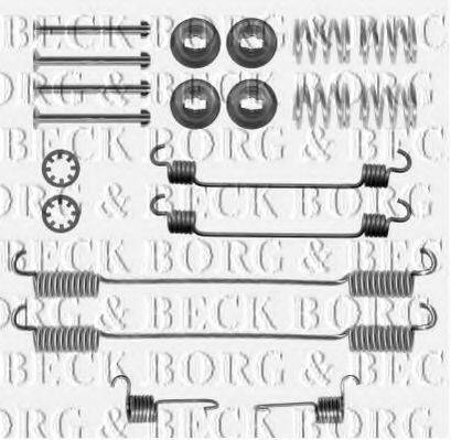 Комплектуючі, колодки дискового гальма BORG & BECK BBK6172