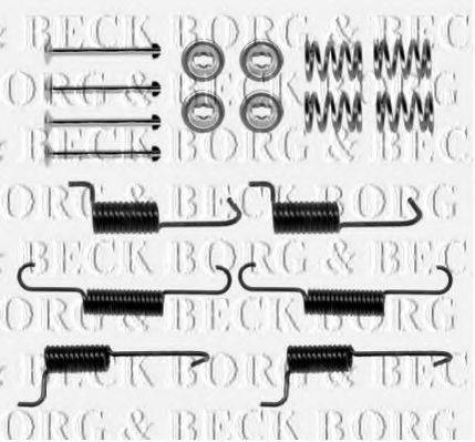 Комплектуючі, колодки дискового гальма BORG & BECK BBK6270