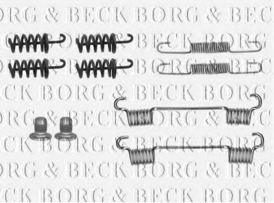 Комплектуючі, колодки дискового гальма BORG & BECK BBK6284