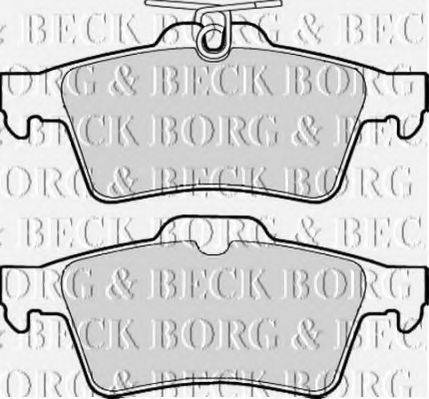 Комплект гальмівних колодок, дискове гальмо BORG & BECK BBP1931