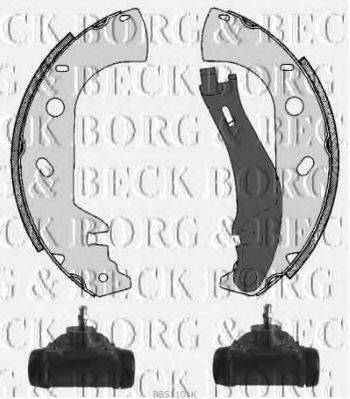 Комплект гальмівних колодок BORG & BECK BBS1101K