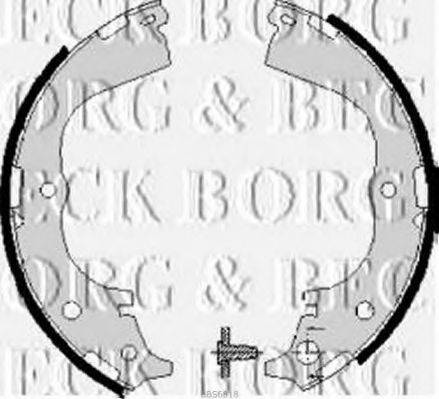 Комплект гальмівних колодок BORG & BECK BBS6018