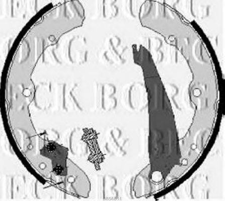 BORG & BECK BBS6051 Комплект гальмівних колодок
