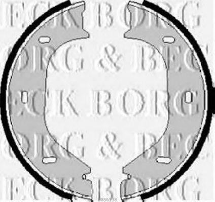 Комплект гальмівних колодок BORG & BECK BBS6138