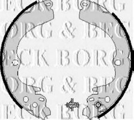 Комплект гальмівних колодок BORG & BECK BBS6204