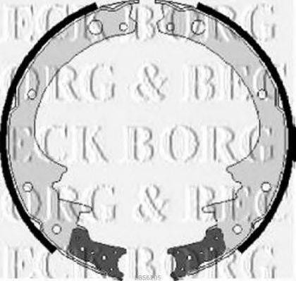 Комплект гальмівних колодок BORG & BECK BBS6205
