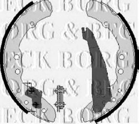 BORG & BECK BBS6212 Комплект гальмівних колодок