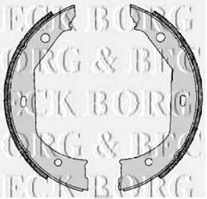 Комплект гальмівних колодок BORG & BECK BBS6267