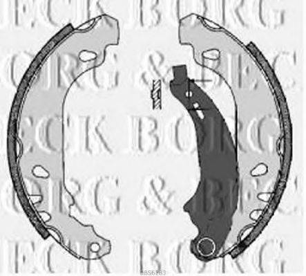 Комплект гальмівних колодок BORG & BECK BBS6283