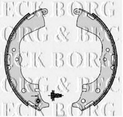 Комплект гальмівних колодок BORG & BECK BBS6291