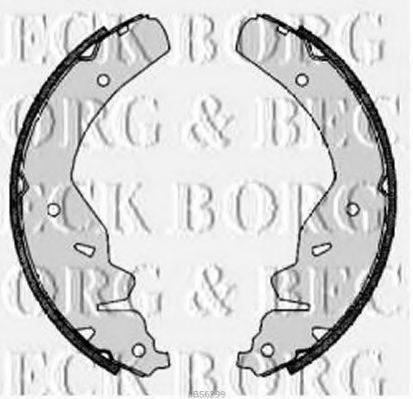 Комплект гальмівних колодок BORG & BECK BBS6299