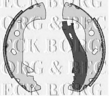 Комплект гальмівних колодок BORG & BECK BBS6301