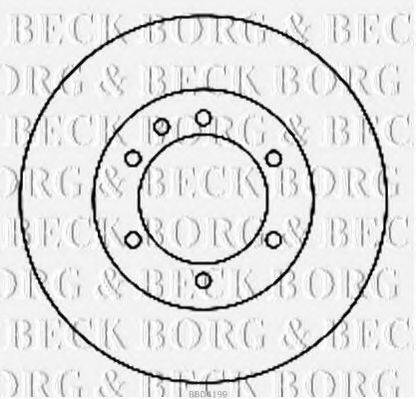гальмівний диск BORG & BECK BBD4199