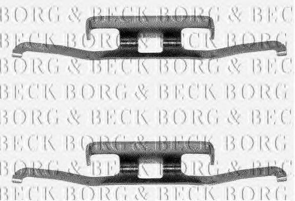 Комплектуючі, колодки дискового гальма BORG & BECK BBK1010