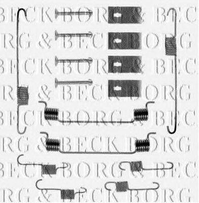 Комплектуючі, колодки дискового гальма BORG & BECK BBK6049