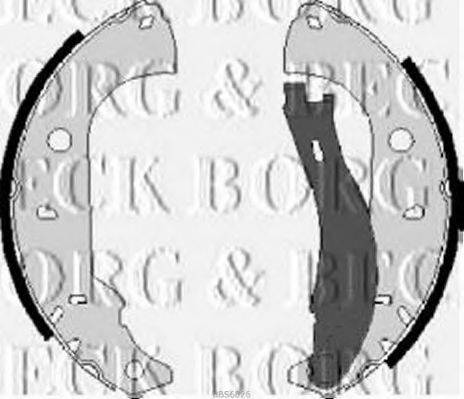 Комплект гальмівних колодок BORG & BECK BBS6026