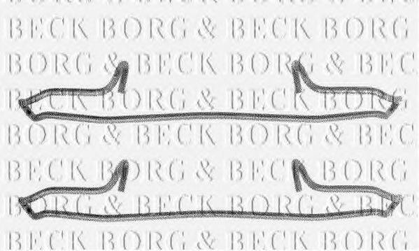 Комплектуючі, колодки дискового гальма BORG & BECK BBK1091