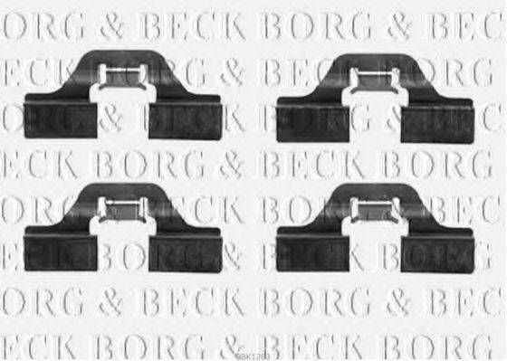 Комплектуючі, колодки дискового гальма BORG & BECK BBK1203