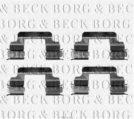 Комплектуючі, колодки дискового гальма BORG & BECK BBK1263