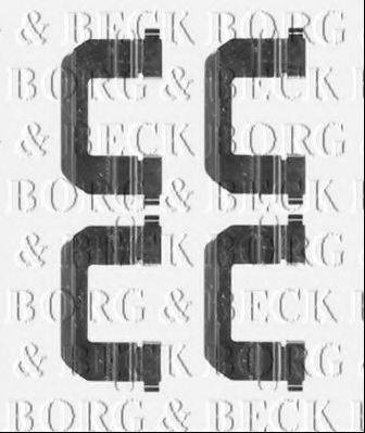 Комплектуючі, колодки дискового гальма BORG & BECK BBK1507