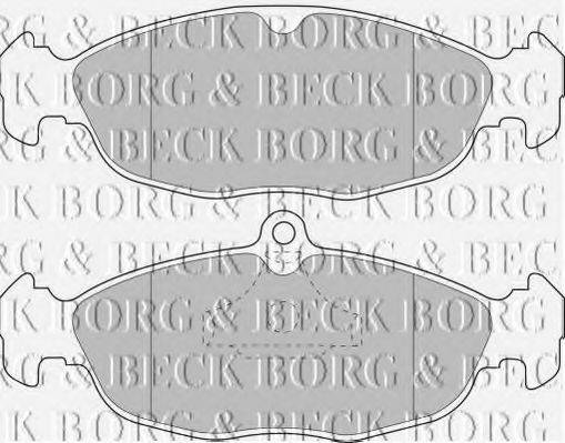 BORG & BECK BBP1424 Комплект гальмівних колодок, дискове гальмо