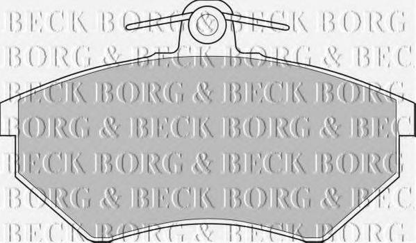 BORG & BECK BBP1427 Комплект гальмівних колодок, дискове гальмо