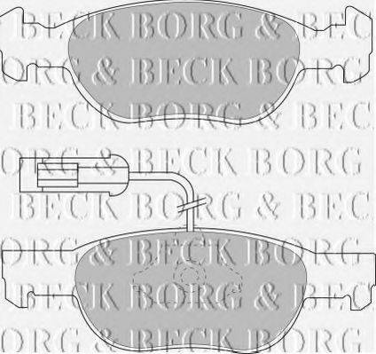 BORG & BECK BBP1441 Комплект гальмівних колодок, дискове гальмо