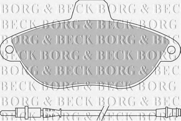 BORG & BECK BBP1461 Комплект гальмівних колодок, дискове гальмо