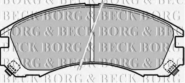 BORG & BECK BBP1565 Комплект гальмівних колодок, дискове гальмо