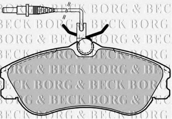 BORG & BECK BBP1601 Комплект гальмівних колодок, дискове гальмо