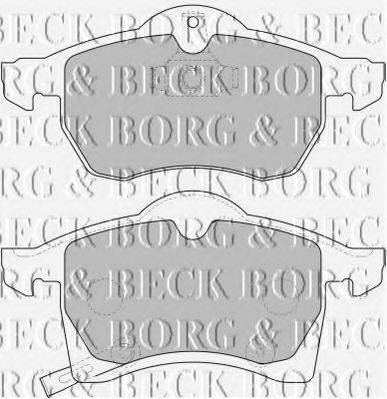 BORG & BECK BBP1612 Комплект гальмівних колодок, дискове гальмо