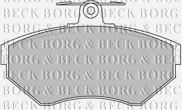 BORG & BECK BBP1620 Комплект гальмівних колодок, дискове гальмо