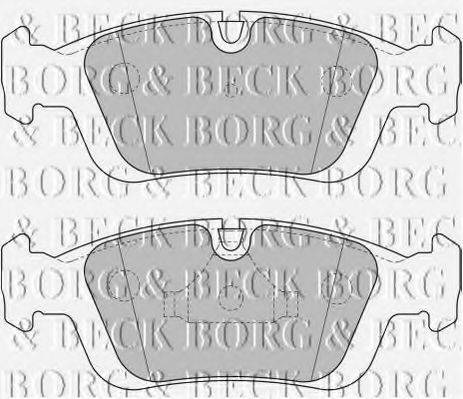 BORG & BECK BBP1627 Комплект гальмівних колодок, дискове гальмо