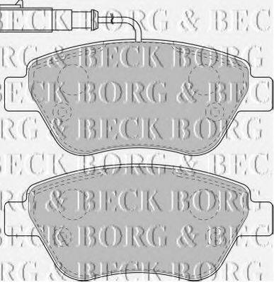 BORG & BECK BBP1716 Комплект гальмівних колодок, дискове гальмо