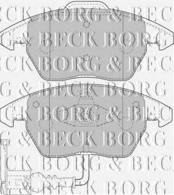 BORG & BECK BBP1876 Комплект гальмівних колодок, дискове гальмо