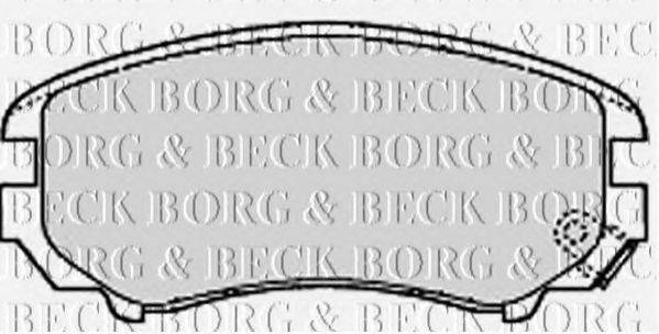 BORG & BECK BBP1884 Комплект гальмівних колодок, дискове гальмо