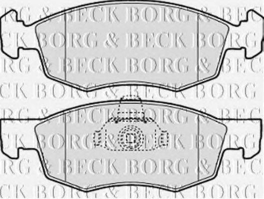 BORG & BECK BBP1886 Комплект гальмівних колодок, дискове гальмо