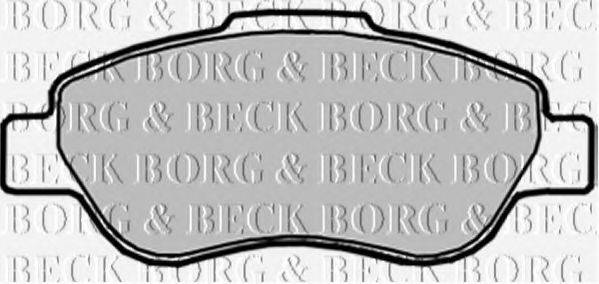 Комплект гальмівних колодок, дискове гальмо BORG & BECK BBP1914