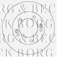 гальмівний диск BORG & BECK BBD5132