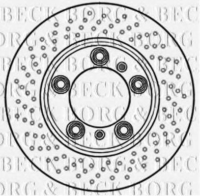 гальмівний диск BORG & BECK BBD6001S